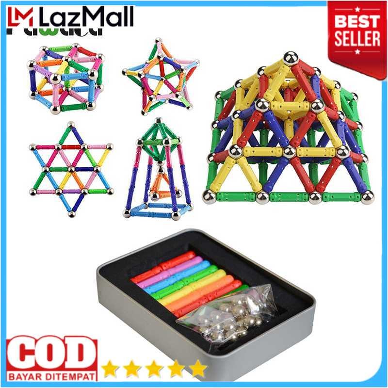 PROMO COD MAGNET MAINAN ANAK ANAK STIK DAN BOLA - MAGNET BULAT BOLA KECIL MAINAN - MAGNET MAINAN WAR