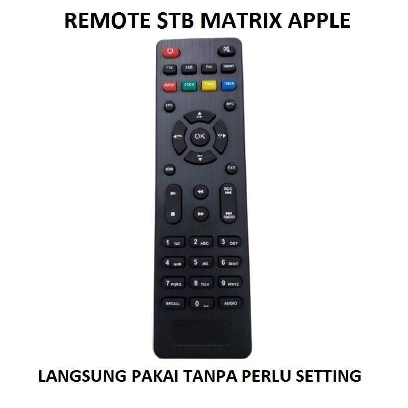 Remot STB Matrix / Remot Set Top Box Matrix/ Remote STB Matrix