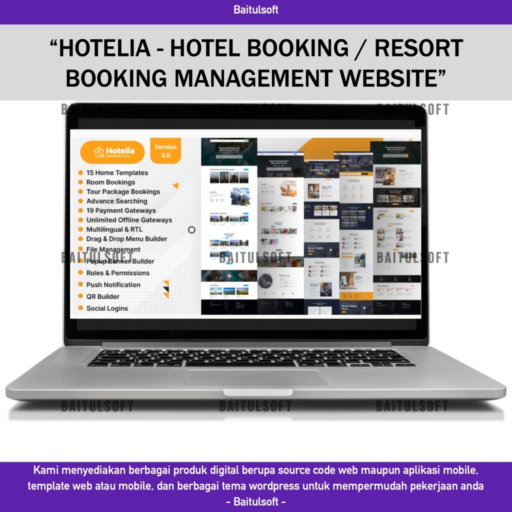 SOURCE CODE APLIKASI WEB HOTELIA - HOTEL BOOKING / RESORT BOOKING MANAGEMENT WEBSITE D280 BLASTCODE