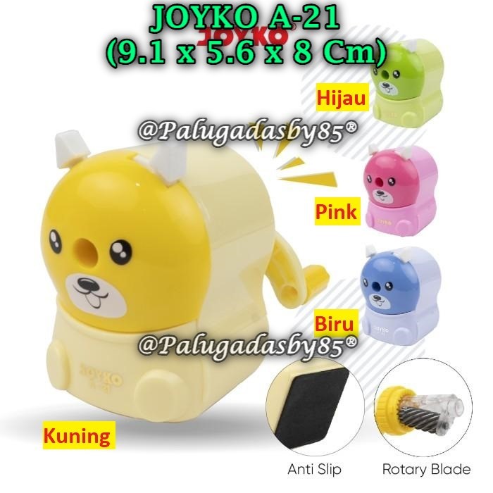

(1 Biji) Rautan Meja JOYKO A-21 Rautan Putar Joyko A-21 / Sharpener Rautan Serutan Putar Joyko A-21