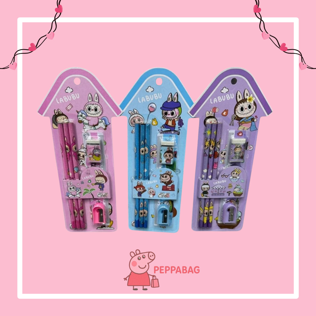 

Alat Tulis Set 6 in 1 Labubu Kuromi Crybaby Murah Set Stationery Hadiah Anak Sanrio - SE0495