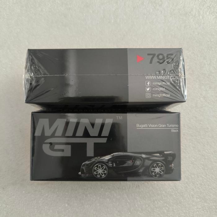 DIECAST MINI GT 795 BUGATTI VISION GRAN TURISMO BLACK