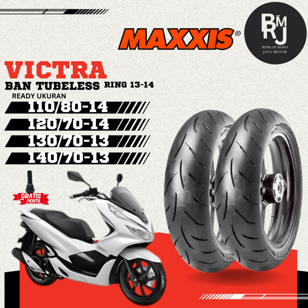 SEPASANG / SATUAN BAN MOTOR PCX 160 MAXXIS VICTRA TUBELESS DEPAN BELAKANG ADV 160