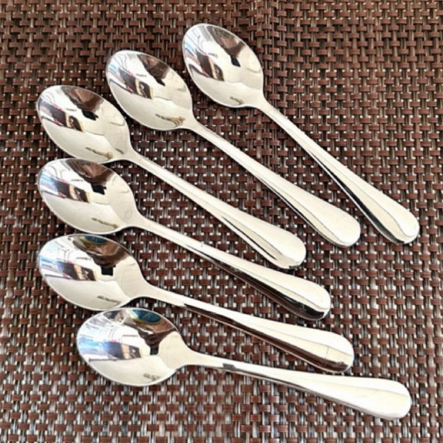 LOWESHOP Sendok teh kopi stainless tebal PREMIUM HOTEL / sendok teh pendek stainless / sendok teh pa