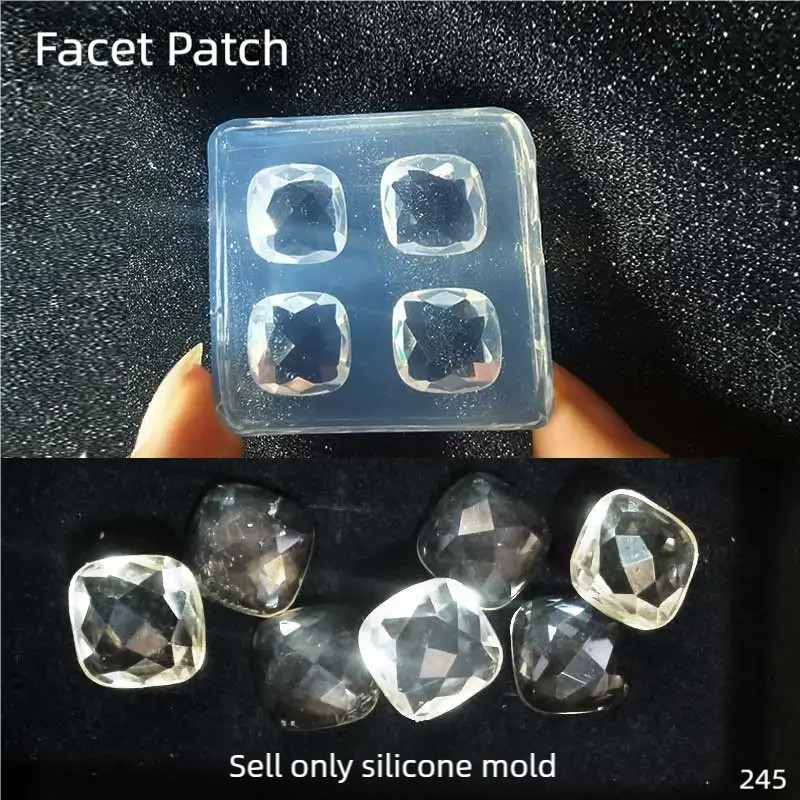 

DIY Handcraft Gem cut patch Epoxy Resin Mold Food Play Miniature Pinching Mould Epoxy Resin Mold UV Resin Moldse