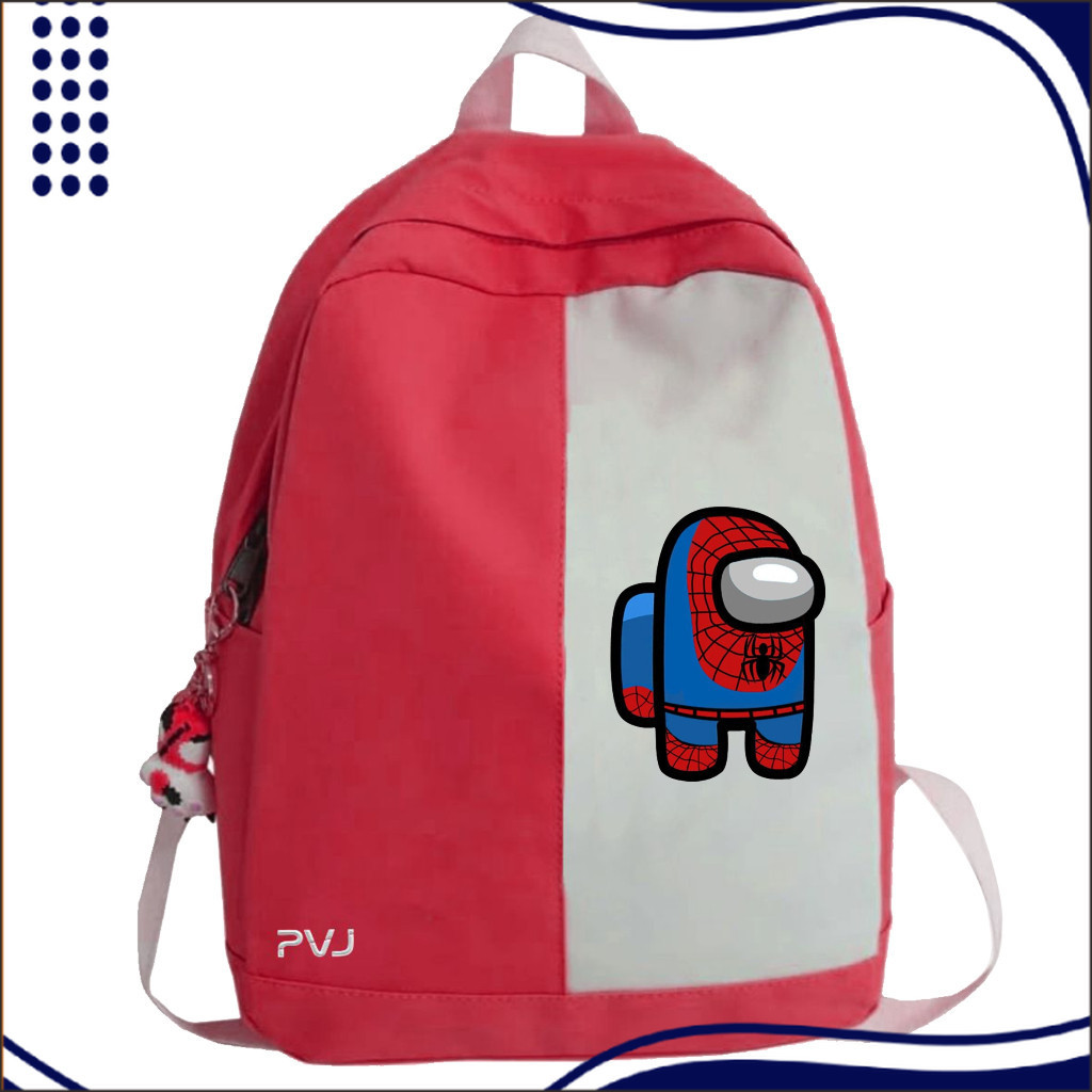 BK Tas Ransel Motif Spiderman - Among Us Tas Anak Laki Laki Fashion Kids A1 30