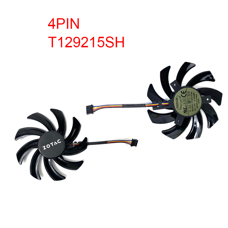 Cooling Fan For ZOTAC GTX1050 GTX1050Ti GTX 1050 Low Profile Card Fan Replacement 85MM 4PIN 2PIN 65M
