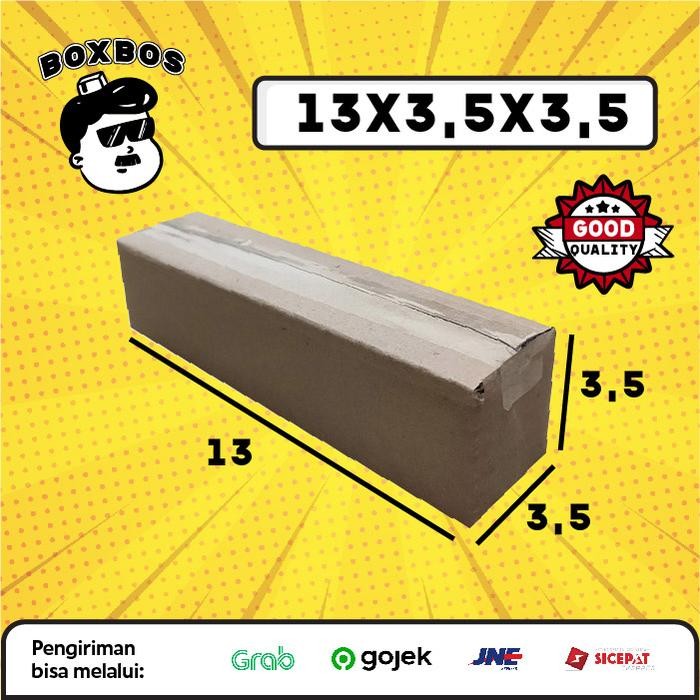 

KARDUS BOX uk 13x3,5x3,5 CM Kotak Packaging Corrugated SHEET POLOS