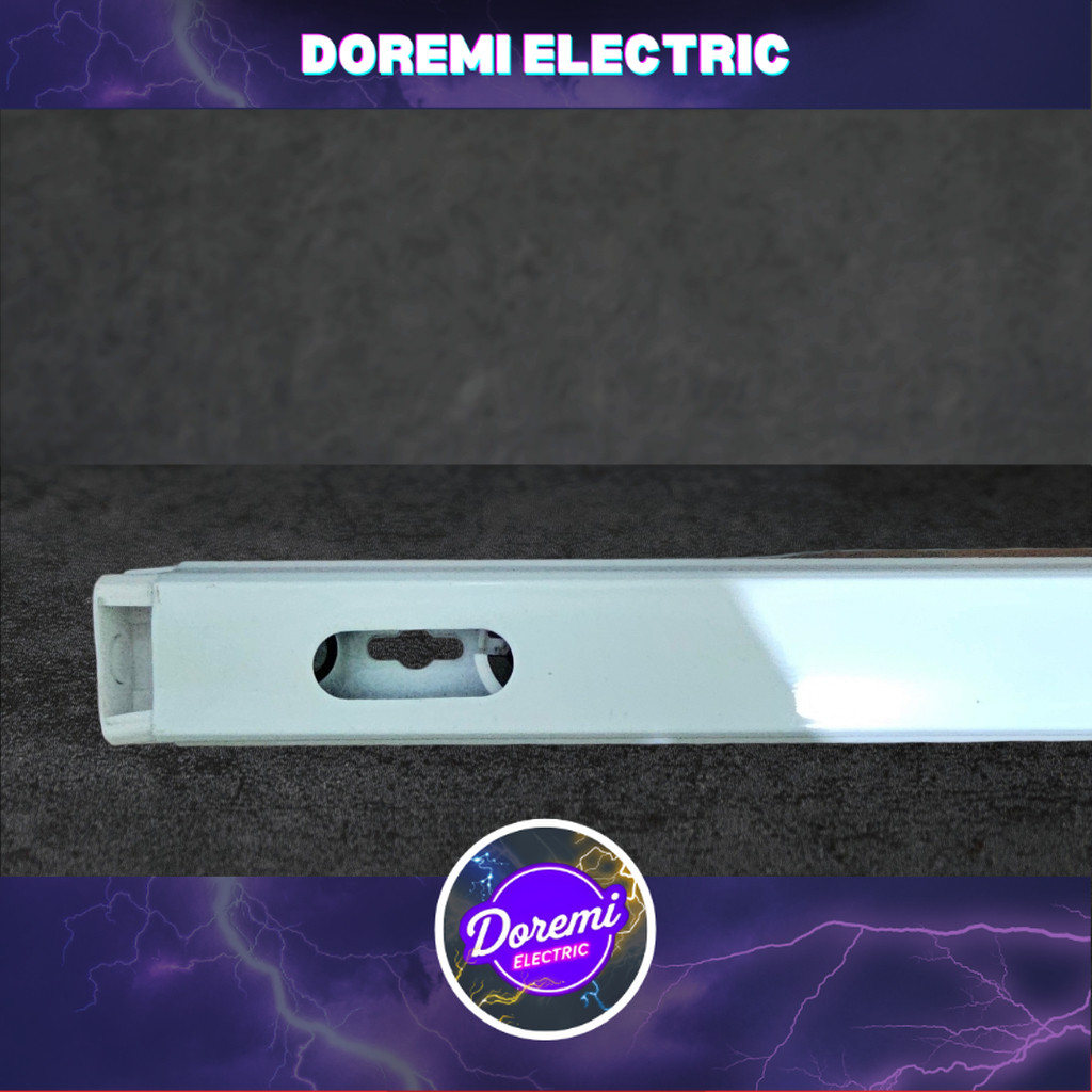 HOUSING T8 REPRO 9/18/20W PANAJNG 60 ATAU 120CM, RUMAH TL LED, FITTING TL LED DOREMI ELECTRIC