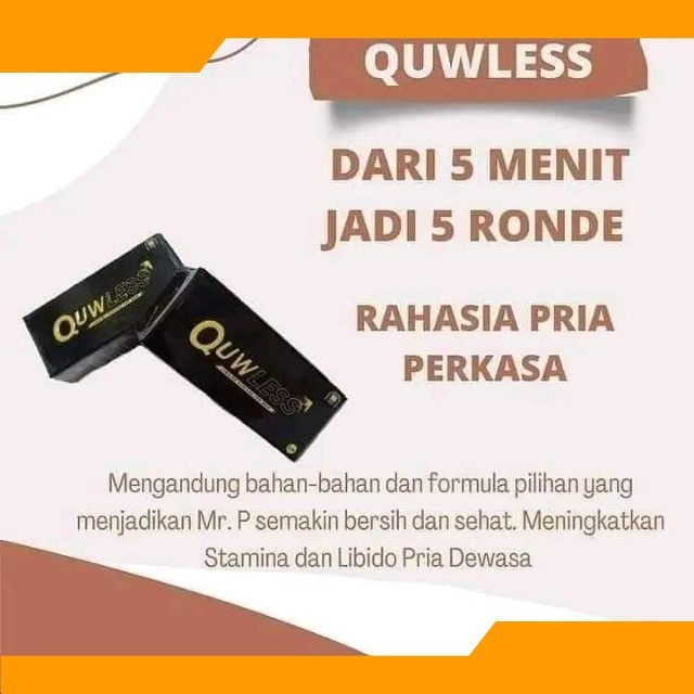 QUWLESS NASA - QULES - QUWLES NASA ORIGINAL - OBAT OLES PRIA TAHAN LAMA - OBAT KUAT PRIA
