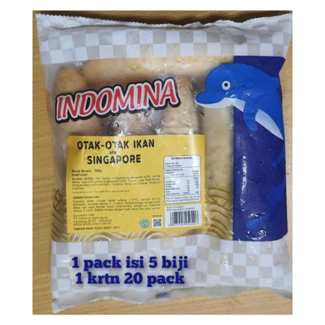 

Indomina Otak" Ikan Singapore 500g Frozen Food Alternatife Cedea