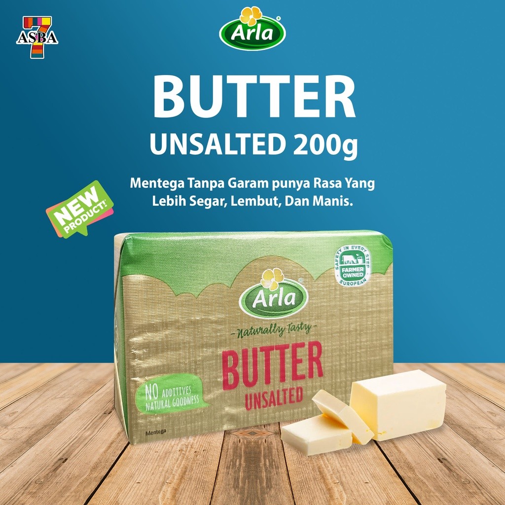 

ARLA BUTTER UNSALTED 200GR