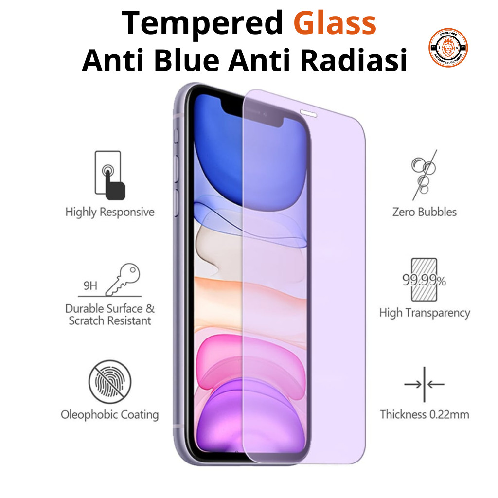 Realme Tempered Glass Anti Blue  Poco M3 M4 M5 M5S M6 Pro 4G 5G Pelindung Layar Kaca Anti Radiasi