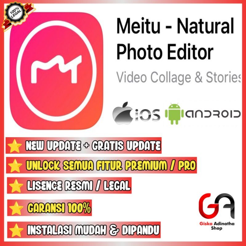 Aplikasi Meitu iOs & Android Premium PRO VIP Legal