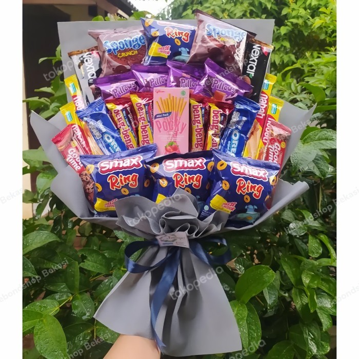 BUKET SNACK BESAR /ULTAH/SIDANG/WISUDA/ANNIVERSARY