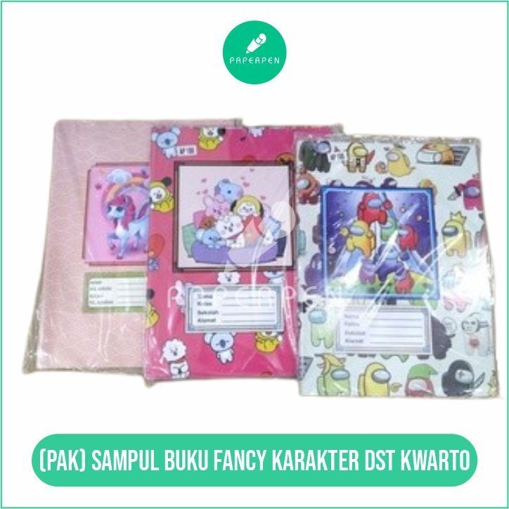 

(SN.ATK) (PAK) SAMPUL BUKU FANCY KARAKTER DST KWARTO