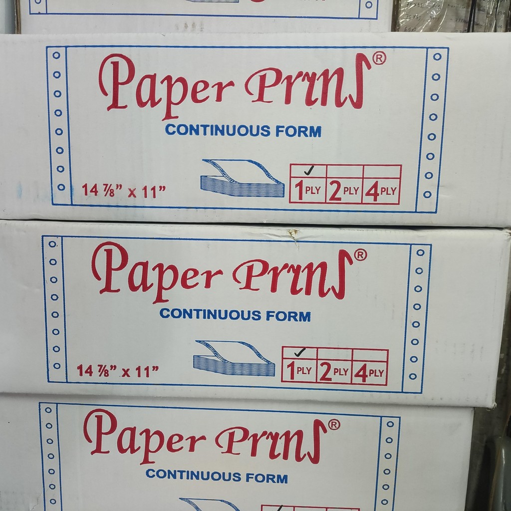 

Continuous Form Paper Print B1 14 7/8 x 11 Rangkap 1