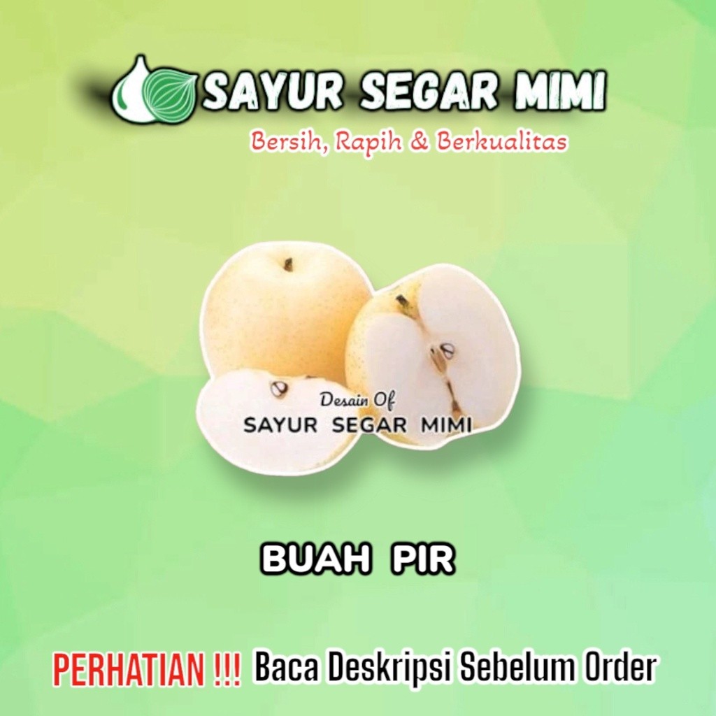 

Buah Pir - Sayur Palembang