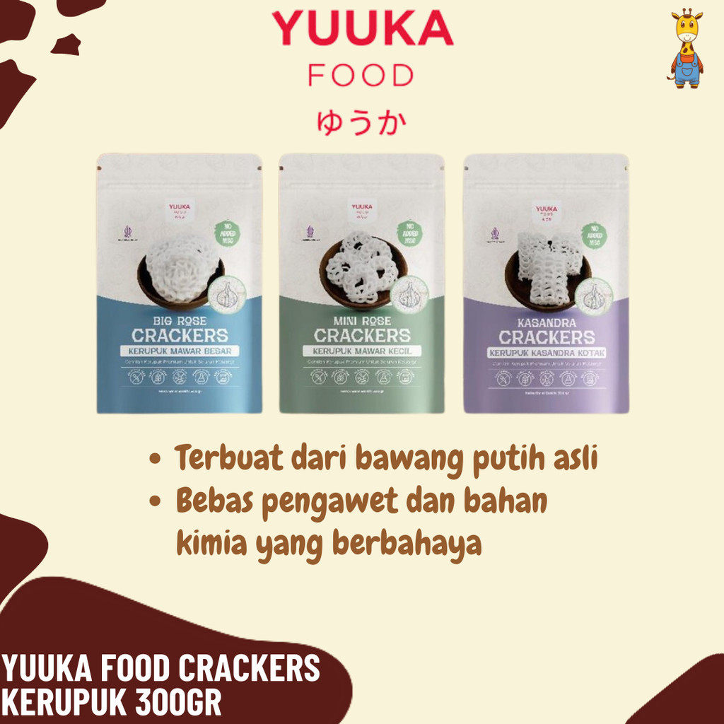 

Yuuka Food Crackers Kerupuk 300gr - Cemilan Kerupuk No MSG