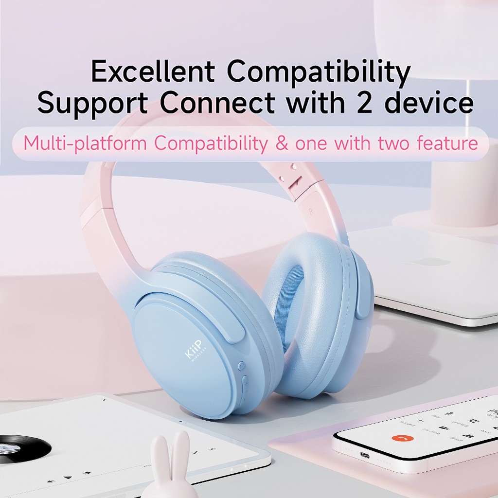 BESTPROMO KIIP - HEADPHONE - TH60 HEADPHONE BLUETOOTH WIRELESS HEADSET