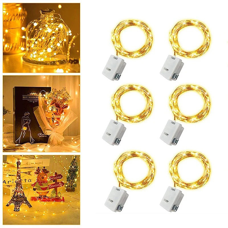 Lampu LED Kawat 2 Meter Lampu Tumbler Mini Kawat Lampu Tumblr Lampu LED Hiasan Natal