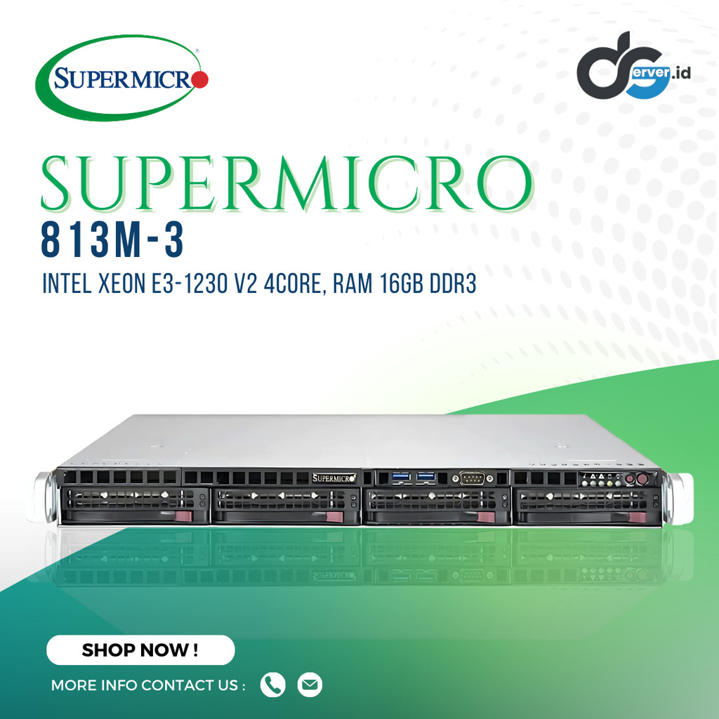 Server Supermicro 813M-3 Rackmount Server 1U