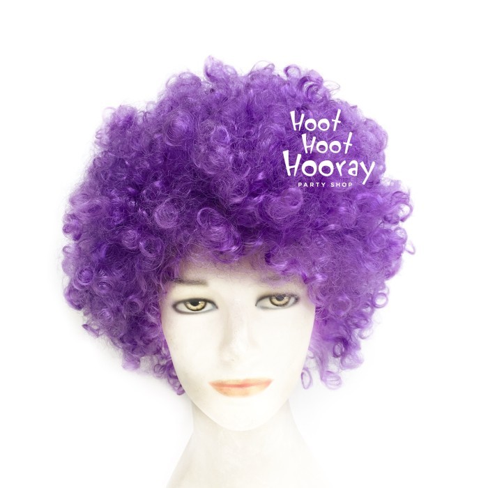 MURAH✨ - Wig Ungu / Wig Kribo Ungu / Wig Badut / Wig Cosplay / Rambut Palsu