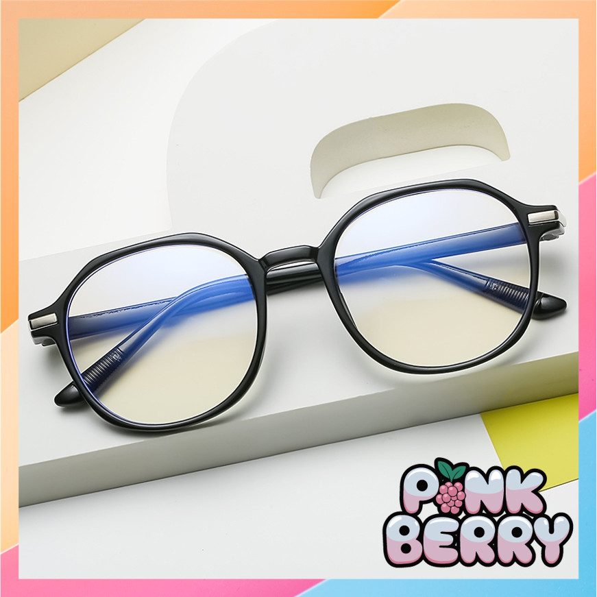 Pink Berry - F5118 Kacamata Anti Radiasi Blueray / Kacamata Frame Lensa Transparan / Kacamata Import