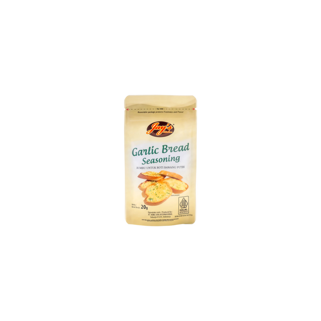 

Jay's Kitchen Garlic Bread Seasoning Zipper 20 GR