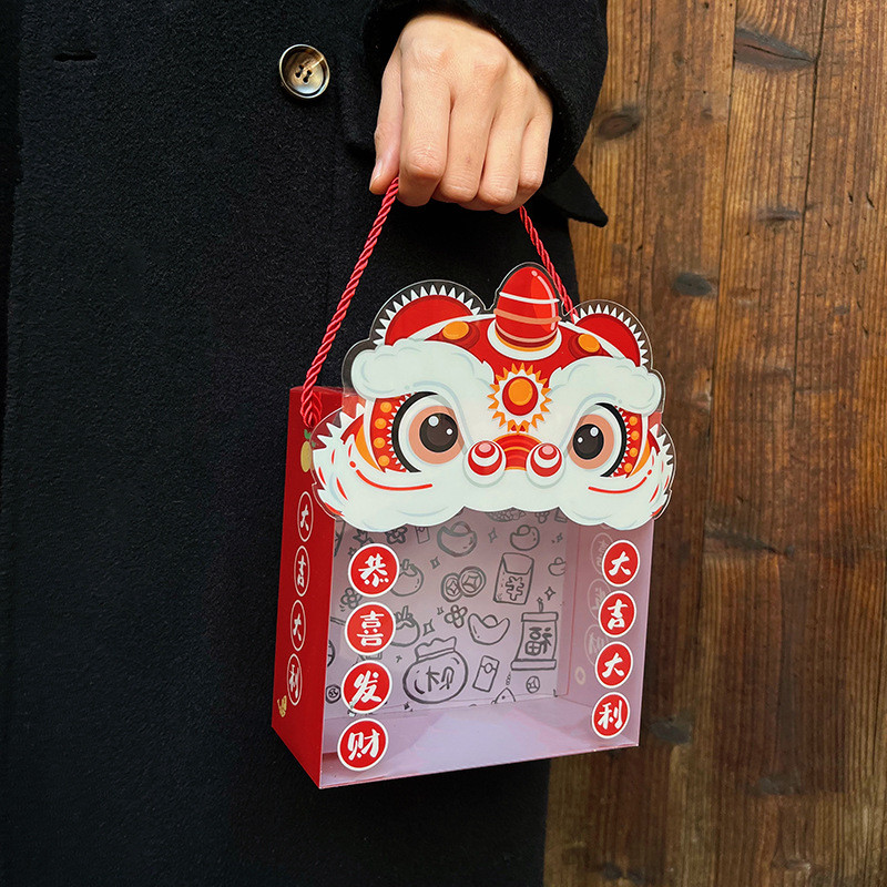 

Box Mika Jinjing Window Jendela Barongsai Kotak Hadiah Souvenir Hampers Imlek Happy Chinese Year CNY