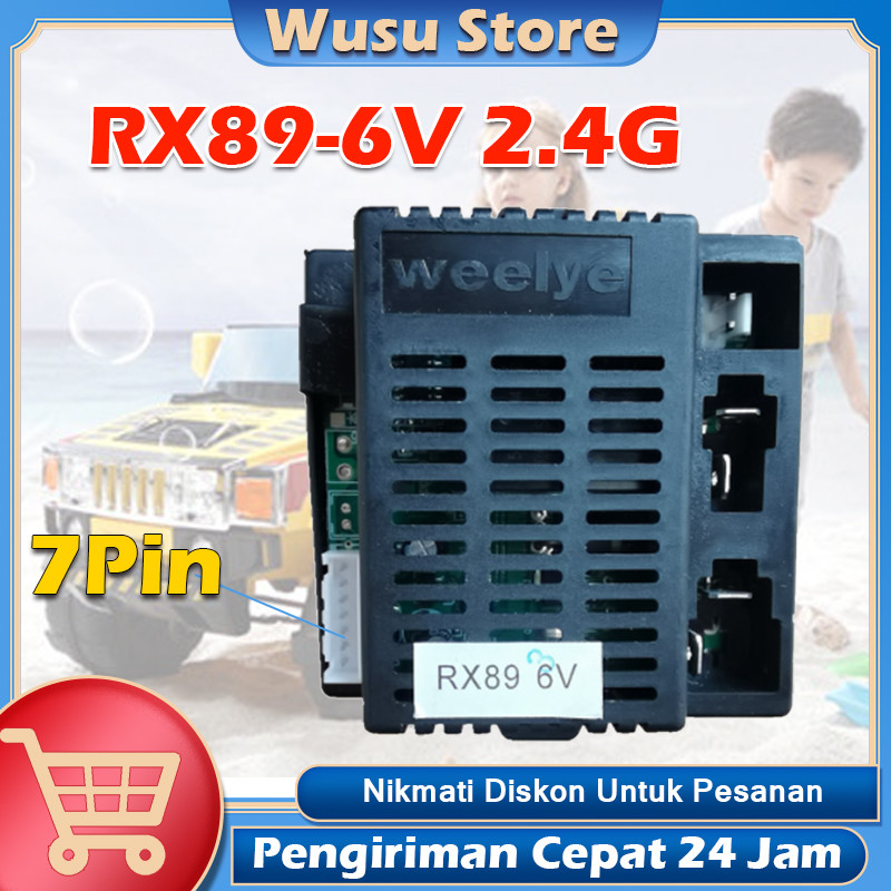 RX89-6V Weelye Receiver Remot Mobil Aki Universal Untuk Mobilan Aki Anak