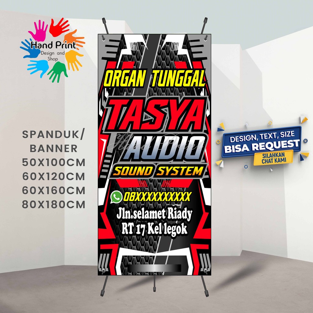Cetak Spanduk Banner Organ Tunggal Dan Sound System  MMT Spanduk Custom 60x160