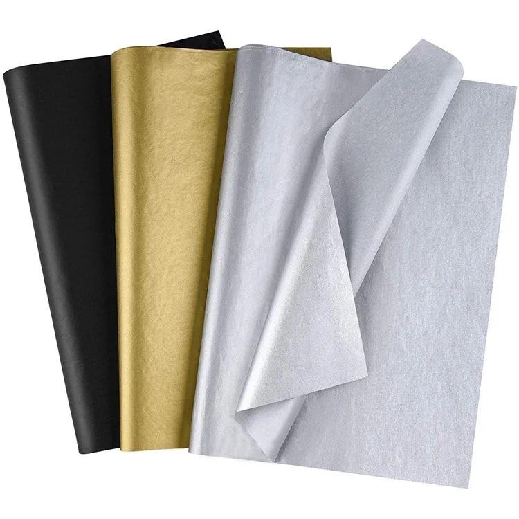

20pcs Tissue Paper 70*50CM Gold Floral Wrapping Scrapbooking Paper Gift Decorative Flower Paper Home Decoration Party