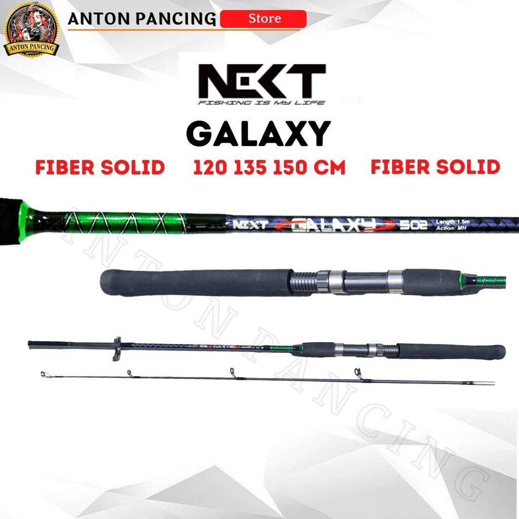 Joran Pancing Next Galaxy Fiber Solid 120 135 150cm Lentur