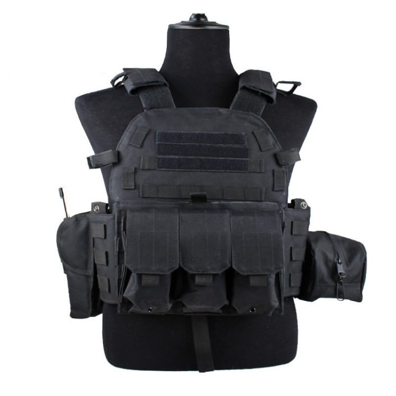 Tactical Vest CS Outdoor Camping Combo Vest Battle Wolf Field Training Black Bulletproof Vests Milit