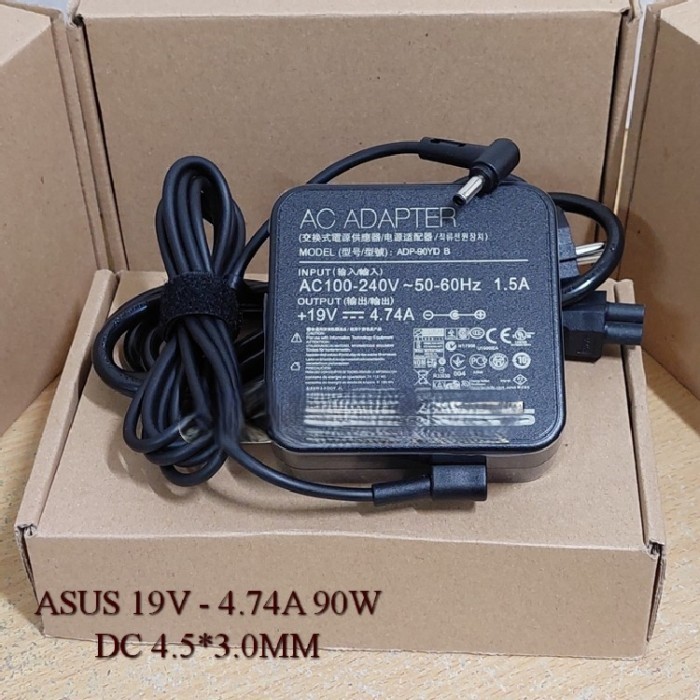 Adaptor Charger Asus vivobook 14 M3400Q - 19V 4.74 DC 4.53.0mm -NEW