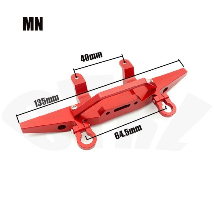 Bumper Metal RC MN D90 D99 MN98 MN99s MN45 MN96 - Putih