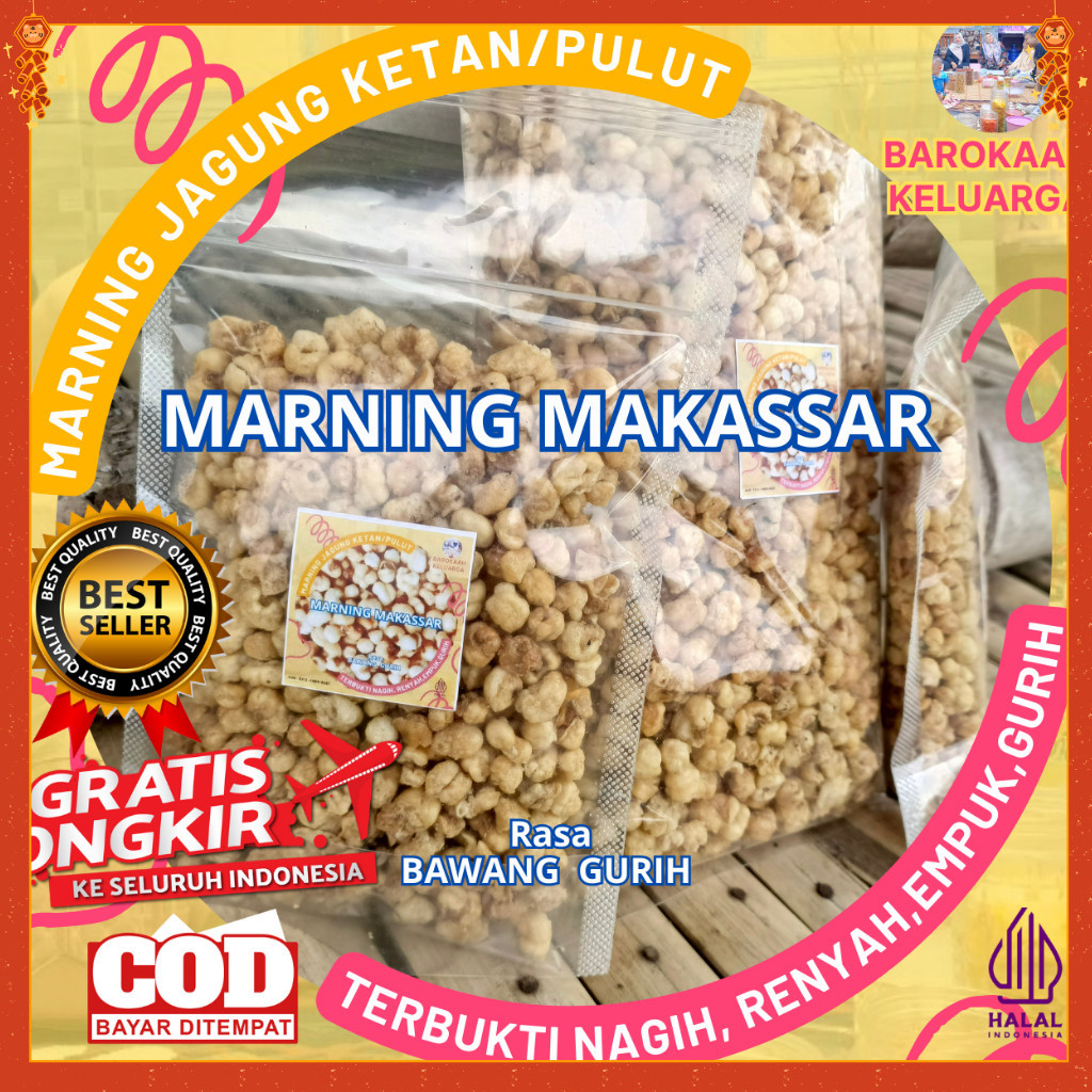 

Makaroni Marning Jagung Sultan Jagung Ketan Pulut 100 Gr, 250 Gr 500 Gr, 1kg Gurih Bawang Terbukti Renyah Banget Harga Spesial