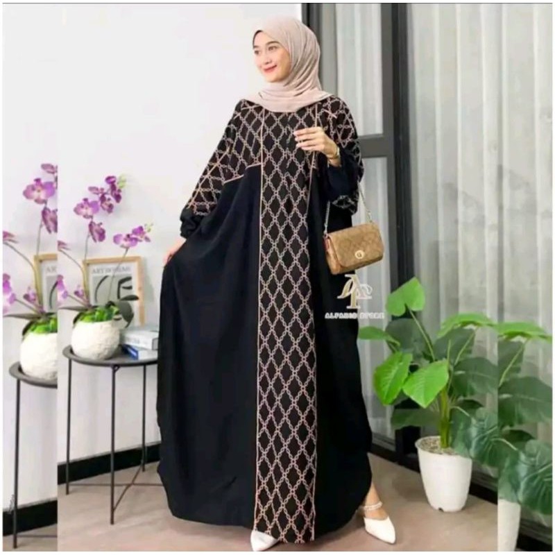 NS73Z Kaftan Arafah Kaftan Motif Terbaru Kaftan Busui kaftan jumbo anjani store kaftan viral