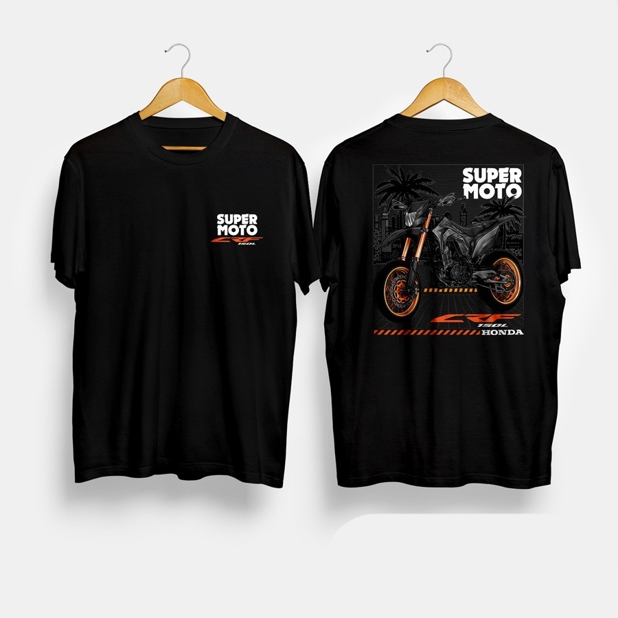 Kaos Baju Motor Honda CRF150L Supermoto Kaos Otomotif