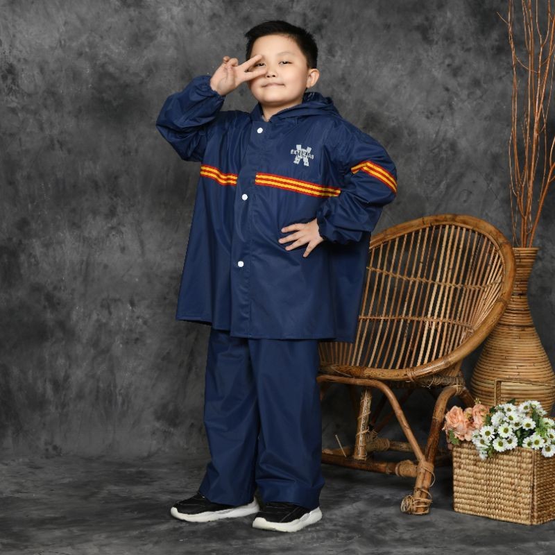 TF46KI EXTERJAS: Jas Hujan Anak pria wanita/ Jas hujan setelan Raincoat/ jas hujan terbaru ANTI BOCO