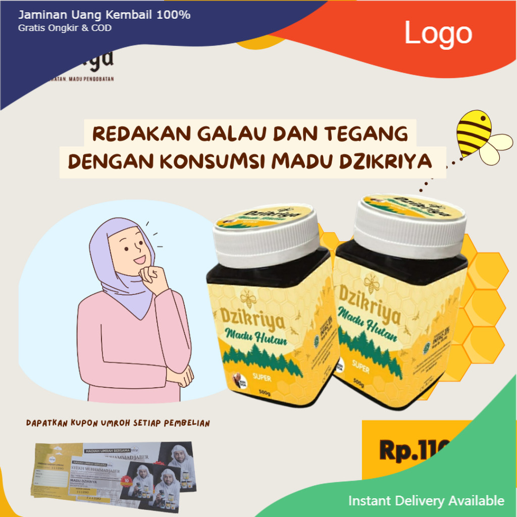 

Dzikriya Madu Herbal Super Manis/Hitam Pahit 500gram