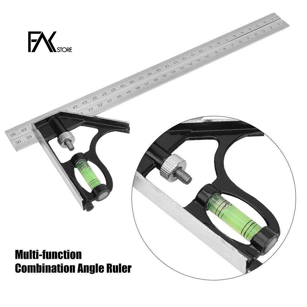 

FS Penggaris Siku Adjustable Angle Ruler Waterpass 305mm - Taffware