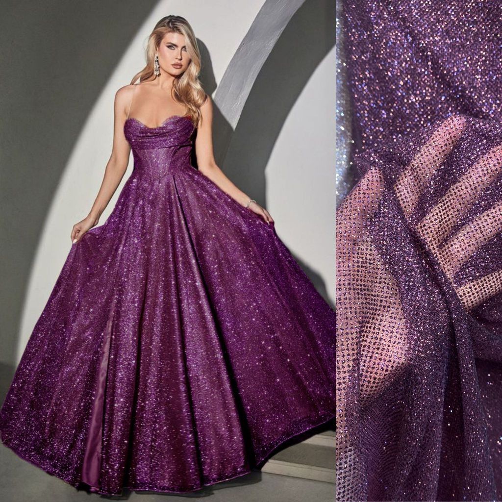 Tulle Sugar Candy Glitter 0.5M – Bella Donna Textile Sparkle Manis untuk Dress Glamor