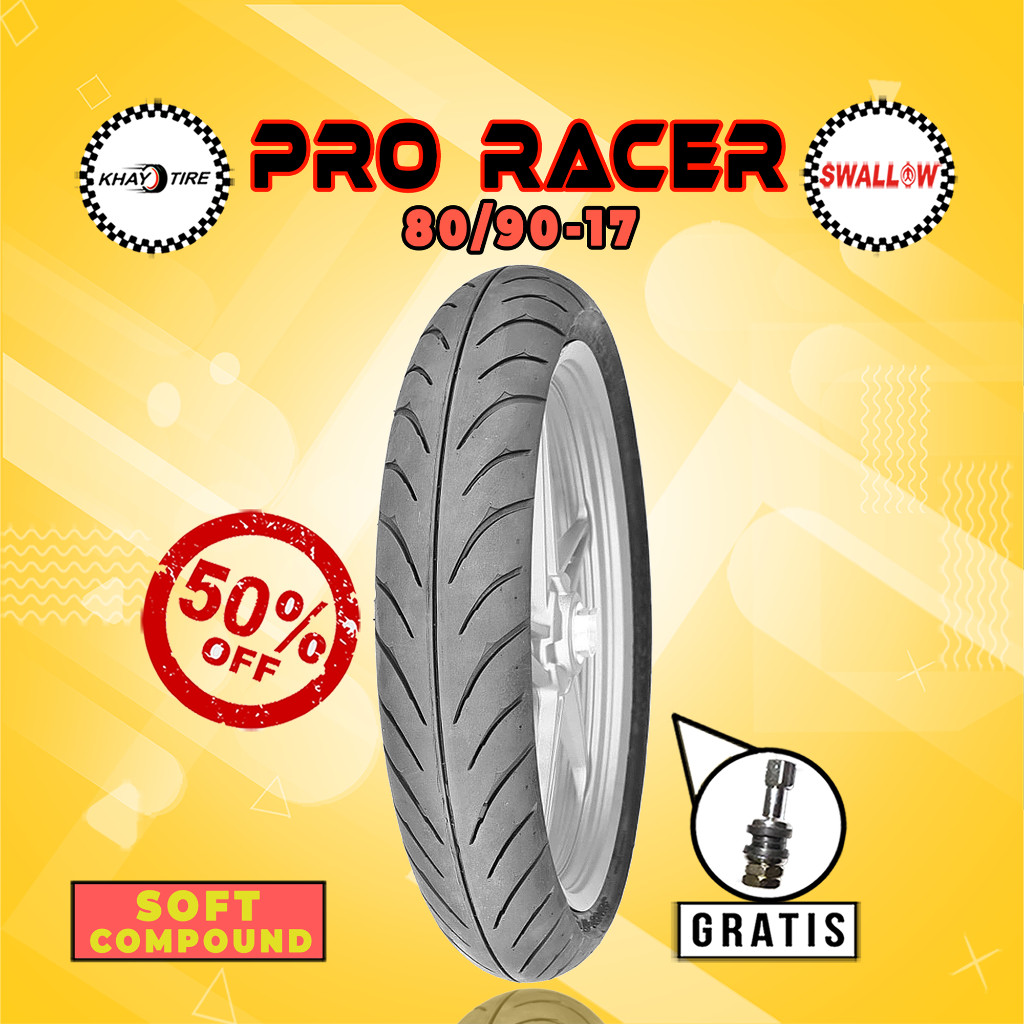 Ban Motor   SWALLOW PRO RACER 80/90 Ring 17 Tubeless
