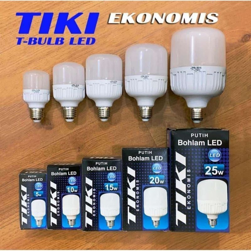Tiki Lampu LED Bohlam Putih Murah 20W