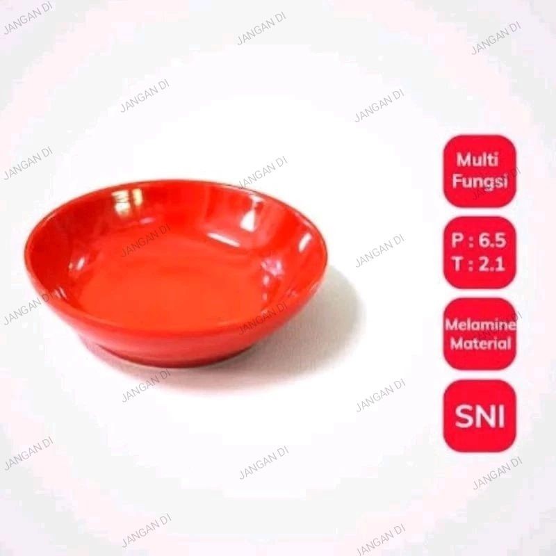 Vanda lepek melamin 6cm, lepek saus, tempat saus sambal