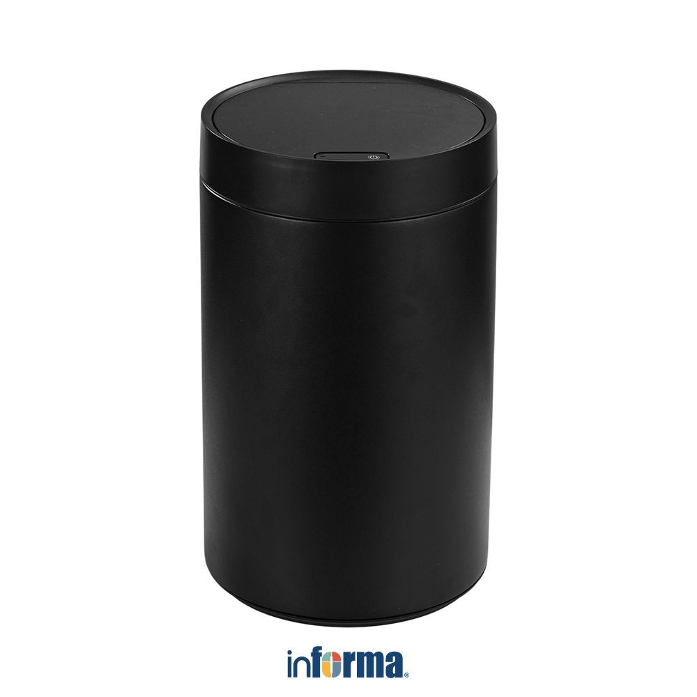 Informa 17 ltr Yuki Tempat Sampah Sensor - Hitam Tong Wadah Pembuangan Alat Kebersihan Trash Bin Oto