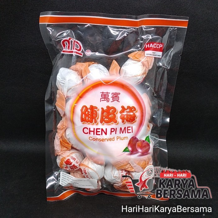 

MAKANAN RINGAN MANISAN BUAH PLUM MD CHEN PI MEI 250GR