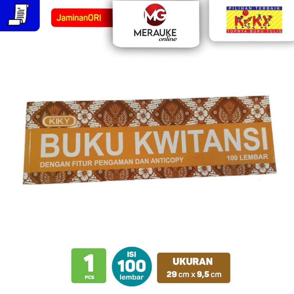 Buku Kwitansi KIKY 100 Lembar Besar